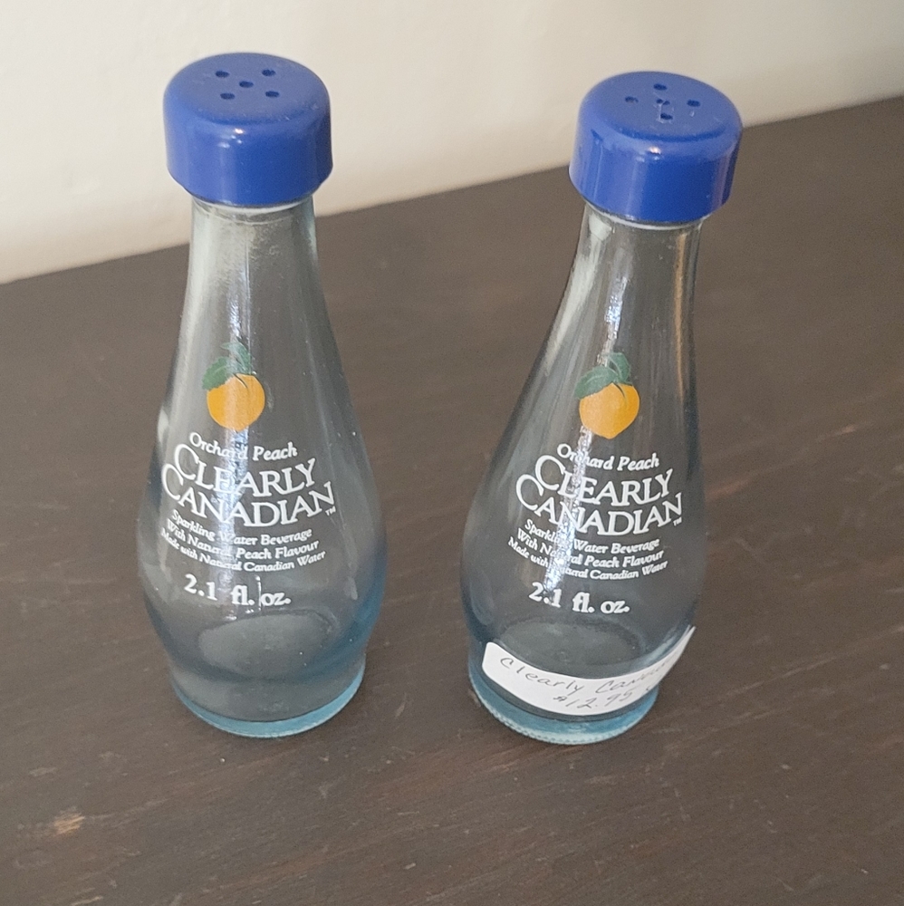 Clearly Canadian Bottle S&P Shakers